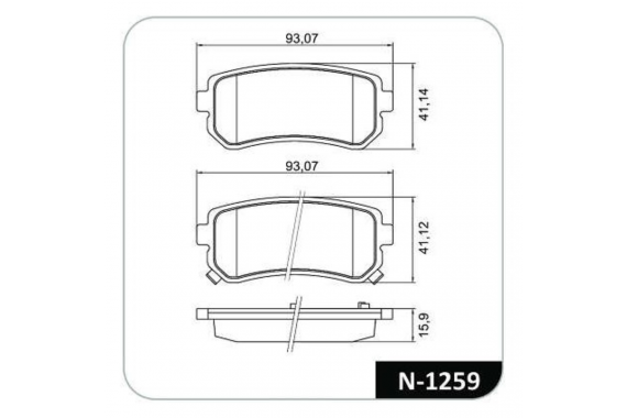 Kit Pastilha Freio Traseira Hyundai I30 2009 a 2013 Kia Cerato 2006 a 2013 Mando Cobreq