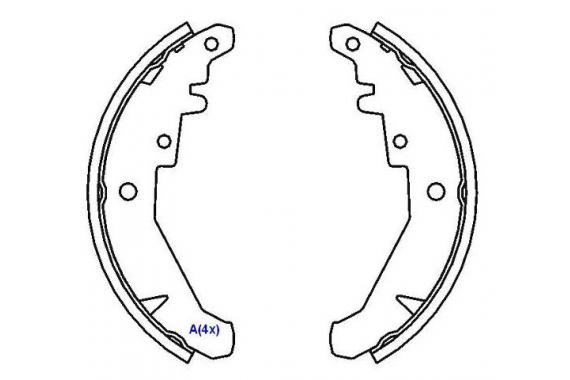 Sapata Freio Lona Fiat Grand Siena 8v Palio 8v 2012 a 2017 Uno 2010 a 2016