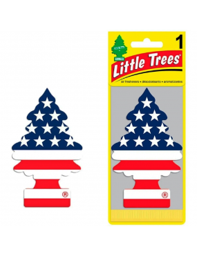 Aromatizante Car-Freshner Baunilha Bandeira EUA Little Trees