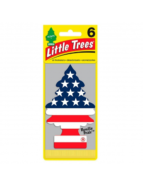 Aromatizante Car-Freshner Baunilha Bandeira EUA Little Trees