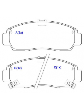 Pastilha Freio Dianteira Honda Accord 1998 a 2021 New Civic 2006 a 2016