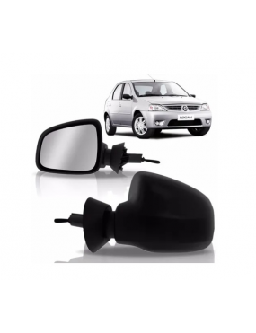 Espelho Retrovisor Direito C/Controle Renault Logan Sandero 2010 a 2013