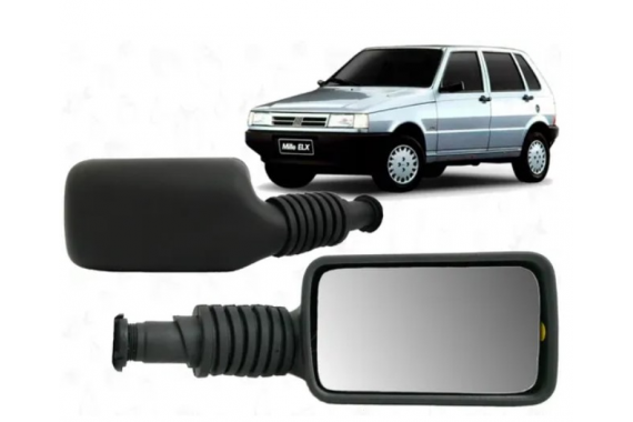 Espelho Retrovisor Esquerdo S/Controle Fiat Uno Premio Elba 1985 a 1993 2 Portas