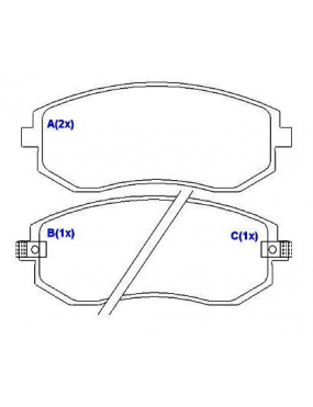 Pastilha Freio Dianteira Subaru Forester Impreza Legacy Outback