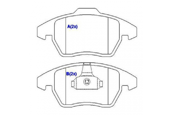 Pastilha Freio Dianteira Citroen C4 2.0 16v 2006 a 2015 Peugeot 3008 Rcz 1.6 16v 2010 a 2015 308 1.6 2.0 16v 2012 a 2019 Thp