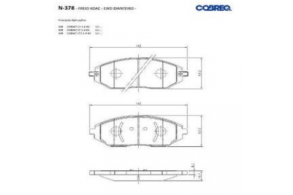 Jogo Pastilha Freio Dianteira Chevrolet Sonic Hatch 2012 a 2014 KDAC Cobreq