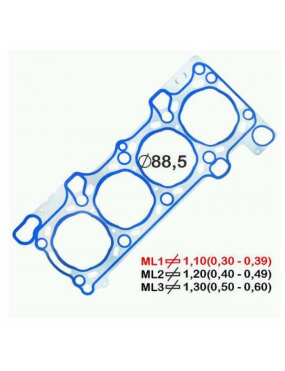 JUNTA CABECOTE METALICA 1,10MM BASTOS