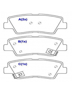Pastilha Freio Traseira Hyundai Azera Elantra I30 Sonata Veloster Kia Cerato Optima Soul 16v