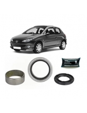 Kit Rolamento Eixo Traseiro Peugeot 206 1.6 16v 207 1.4 1.6..