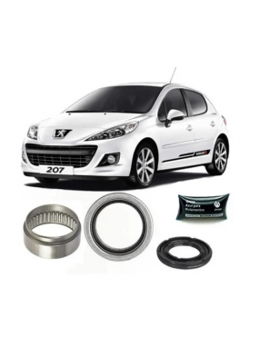 Kit Rolamento Eixo Traseiro Peugeot 206 1.6 16v 207 1.4 1.6