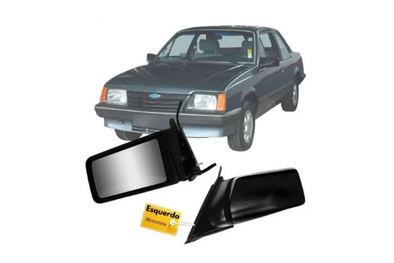 Espelho Retrovisor Esquerdo Com Controle Chevrolet Monza 1985 a 1990