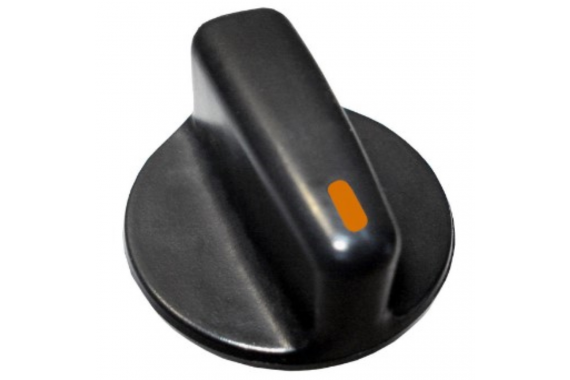 BOTAO AR LONGO PRETO COM LED LARANJA AUTOPLAST