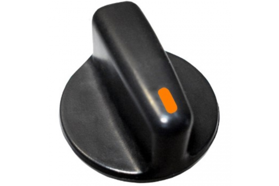 BOTAO AR CURTO PRETO COM LED LARANJA AUTOPLAST
