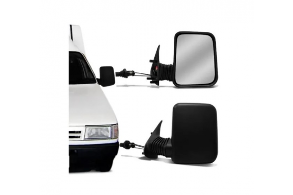 Espelho Retrovisor Esquerdo Com Controle Fiat Fiorino 1997 a 2010