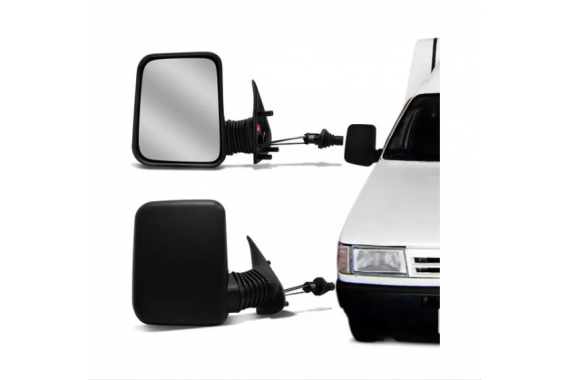 Espelho Retrovisor Direito C/Controle Fiat Fiorino 1997 a 2010
