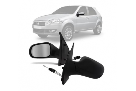 Espelho Retrovisor Esquerdo Com Controle Fiat Palio Siena Strada 2008 a 2010