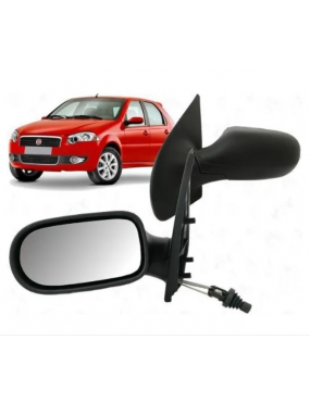 Espelho Retrovisor Esquerdo Com Controle Fiat Palio Siena Strada 2008 a 2010