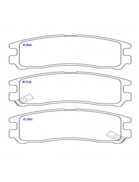 Pastilha Freio Traseira Mitsubishi Eclipse Galant Pajero Io Tr4 16v