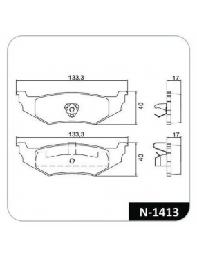 Kit Pastilha Freio Traseira Chrysler Neon 2.0 1994 a 1999 Pt Cruiser 2000 a 2011 Kesley Hayes Cobreq