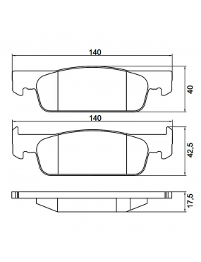 JG PASTILHA FREIO DIANTEIRA SISTEMA TEVES SPEED BRAKE