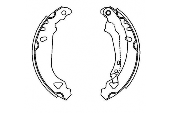 Sapata Freio Lona Peugeot 206 2001 a 2009 207 2008 a 2014