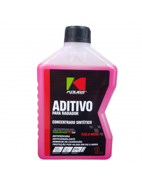 Aditivo Radiador Sintetico Concentrado Rosa 1 Litro Koube..