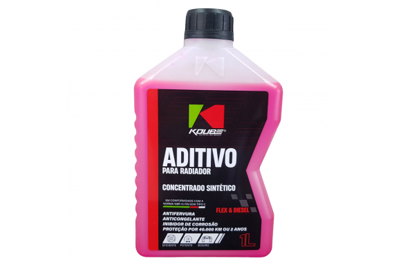 Aditivo Radiador Sintetico Concentrado Rosa 1 Litro Koube