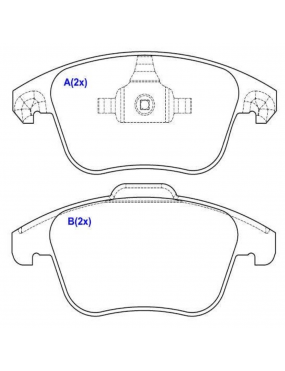 Pastilha Freio Dianteira Citroen C4 Picasso Lounge Grand Picasso DS4 DS5  16v 