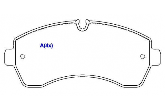 Pastilha Freio Dianteira Mercedes Benz Sprinter 311 415 515 16v 2012 a 2019