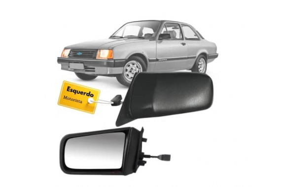Espelho Retrovisor Esquerdo Com Controle Chevrolet Chevette Marajo Pós 1987