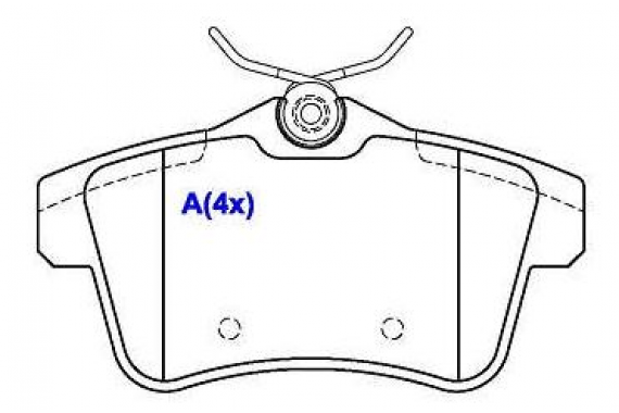 Pastilha Freio Traseira Citroen C4 DS4 DS5 16V Peugeot 3008 308 5008 508 Rcz 1.6 16v 