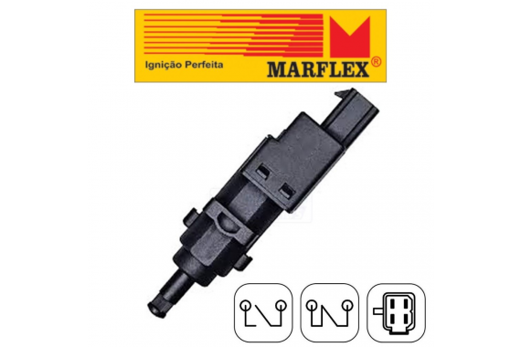 Interruptor Luz Freio Marflex Fiat Uno Palio Siena Strada Stilo Punto Linea Doblo Bravo Ducato