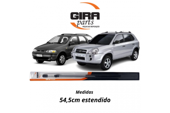 AMORTECEDOR TAMPA TRASEIRA FIAT PALIO WEEKEND 1997 A 2004 C/ S/ LIMPADOR 