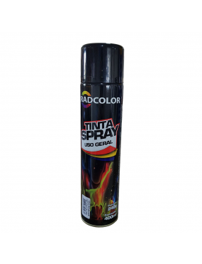 Spray Tinta Preto Brilhante 400ml Radcolor..