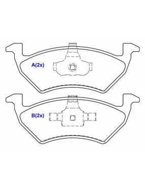 Pastilha Freio Dianteira Cross Up 1.0 12v 3cc Mpi 2014 a 2019 Ea211