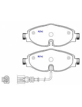 Pastilha Freio Dianteira Volkswagen Golf Jetta Taos Tsi Audi A3 16v Tfsi ..