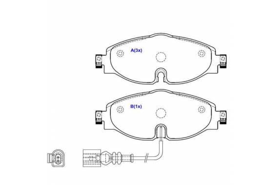Pastilha Freio Dianteira Volkswagen Golf Jetta Taos Tsi Audi A3 16v Tfsi 