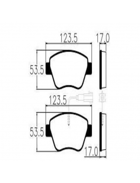 Jogo Pastilha Freio Dianteira Fiat 500 1.4 8v 16v Bravo 1.4 16v Stilo 1.8 8v..