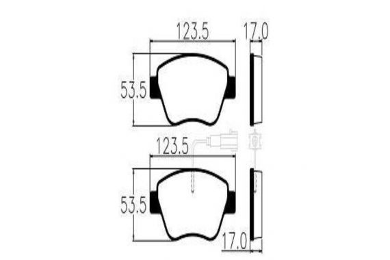 Jogo Pastilha Freio Dianteira Fiat 500 1.4 8v 16v Bravo 1.4 16v Stilo 1.8 8v