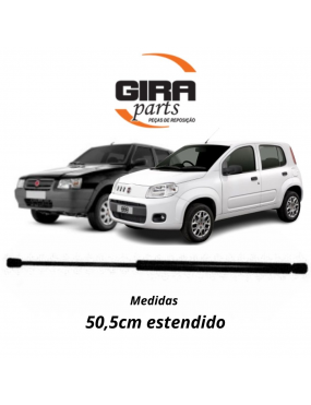 AMORTECEDOR TAMPA TRASEIRA FIAT UNO 2010 A 2016..