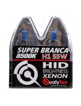 Kit Par Lâmpada H1 55w 12v 8500k Hid Brightness Super Branca