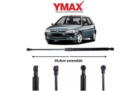 AMORTECEDOR TAMPA TRASEIRA YMAX PEUGEOT 306 1994 A 2004