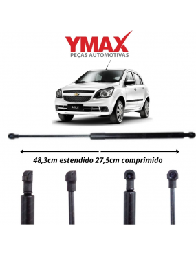 AMORTECEDOR TAMPA TRASEIRA YMAX CHEVROLET AGILE PÓS 2012/... ..