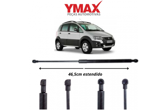 AMORTECEDOR TAMPA TRASEIRA YMAX FIAT IDEA 2010 A 2016