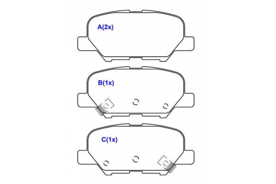 Pastilha Freio Traseira Mitsubishi Asx 2.0 16v 2012 a 2016 Outlander 2014 a 2019