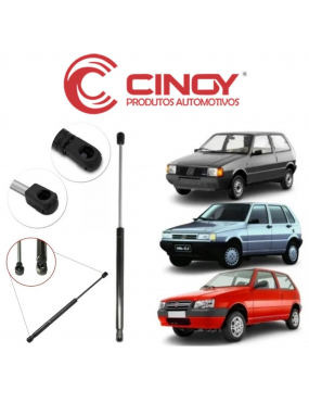 AMORTECEDOR TAMPA TRASEIRA CINOY FIAT UNO PÓS 1984 COM LIMPADOR..