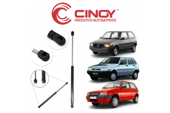 AMORTECEDOR TAMPA TRASEIRA CINOY FIAT UNO PÓS 1984 COM LIMPADOR