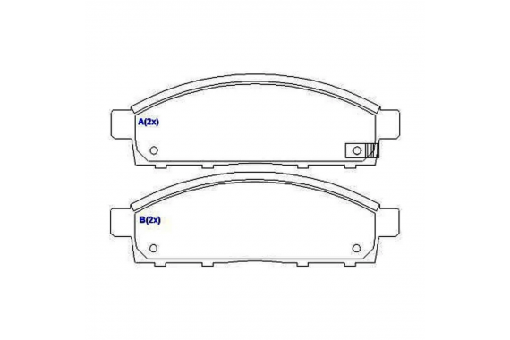Pastilha Freio Dianteira Mitsubishi L200 Triton 2007 a 2018 Pajero Dakar 16v 2008 a 2014