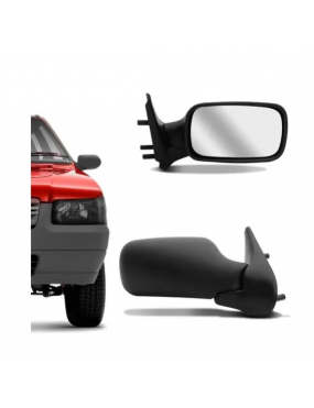 Espelho Retrovisor Esquerdo S/Controle Fiat Uno Fire 2001 a 2004 2 Portas