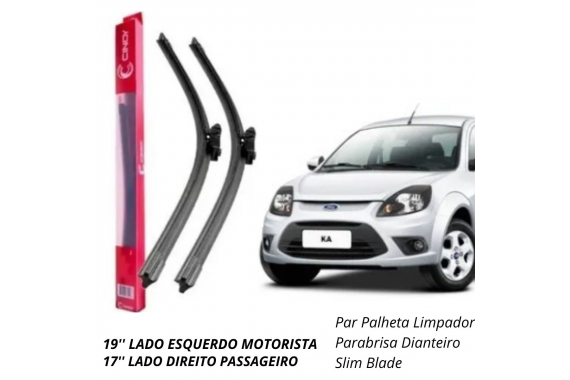 Palheta Limpador Parabrisa Dianteiro Slim Blade Cinoy